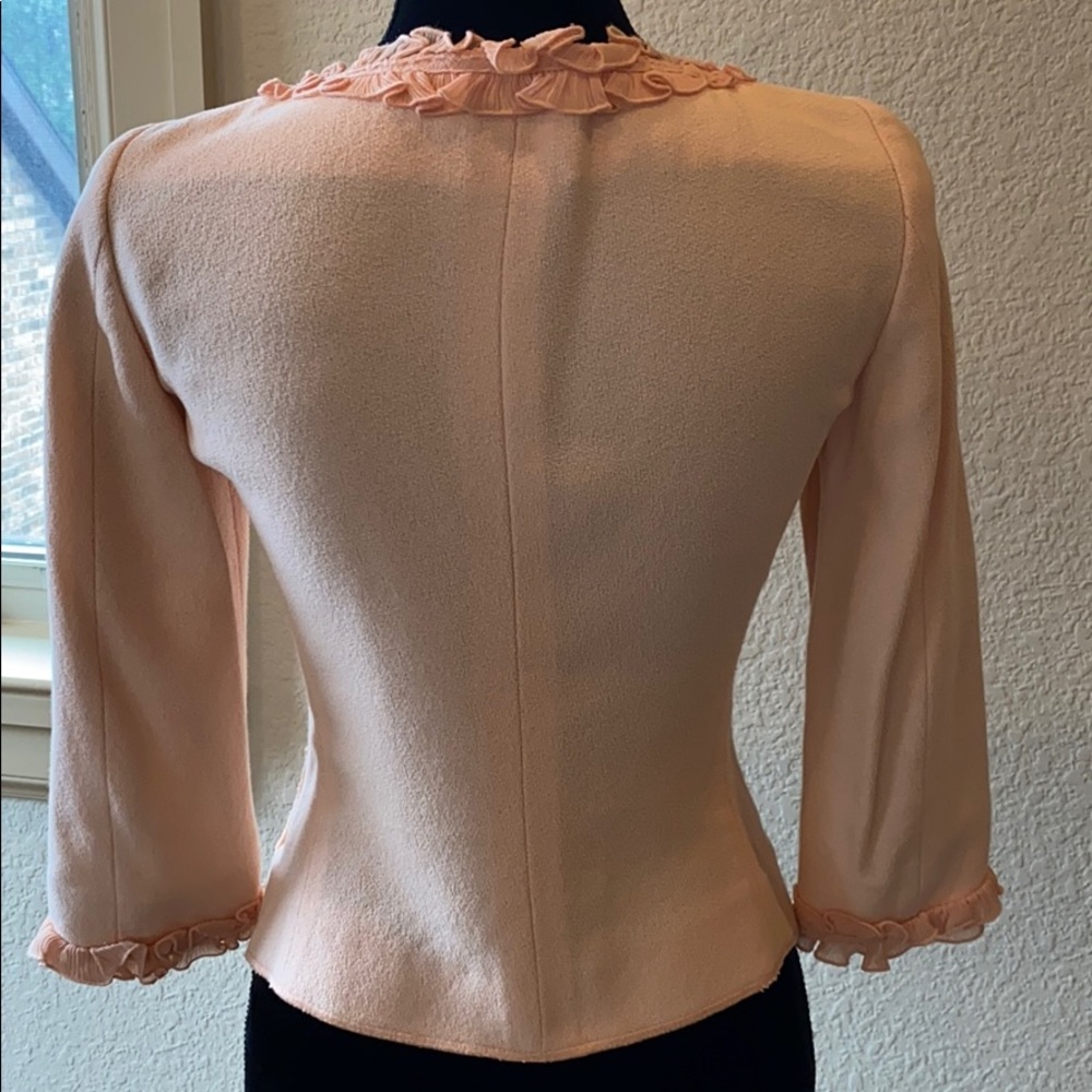 MOSCHINO Cheap and Chic Peach Button Front Vintage Jacket - Picture 5 of 8